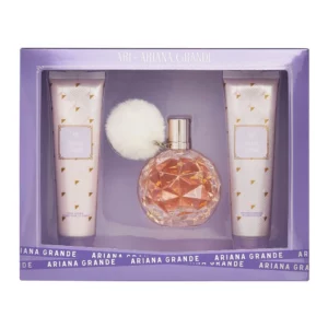 מארז אריאנה גרנדה ארי – א.ד.פ 100 מ"ל + 100 מ"ל קרם גוף + 100 מ"ל ג’ל רחצה Ariana Grande Ari / Set EDP 100ML + BODY LOTION 100ML + SHOWER GEL 100ML